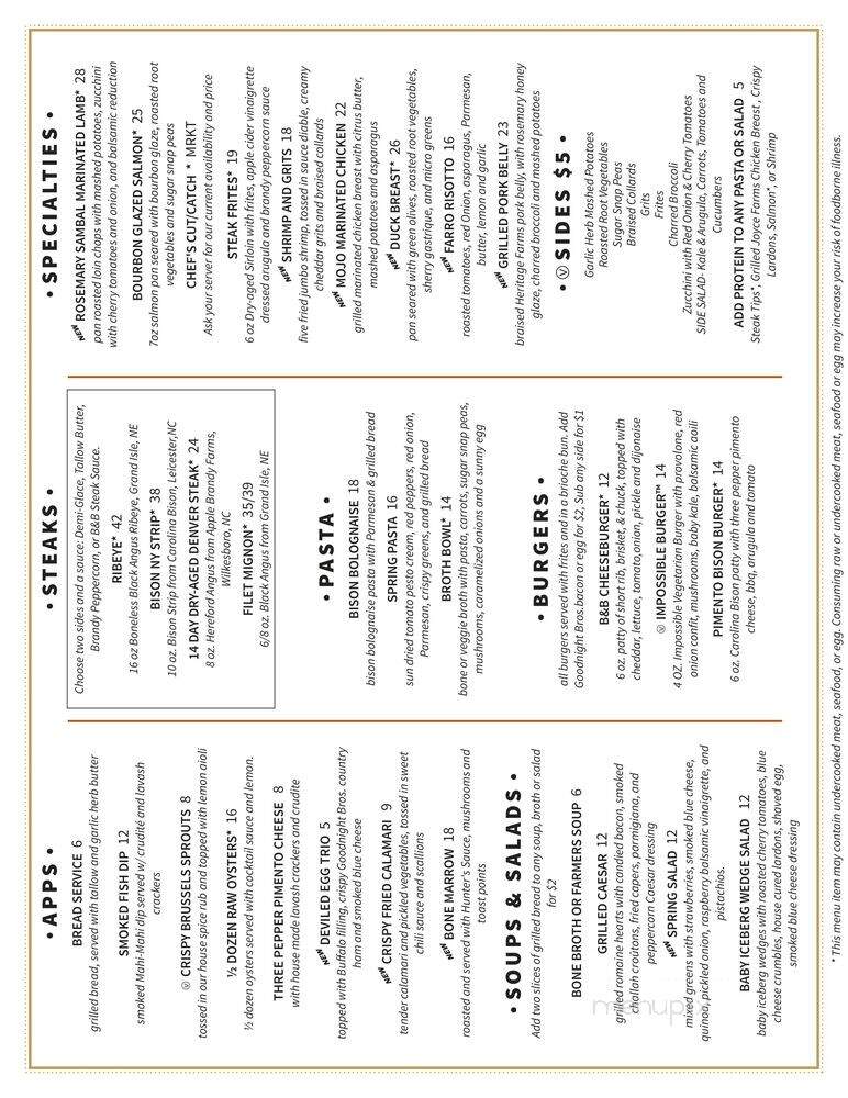 Bone and Broth - Asheville, NC menu_pic
