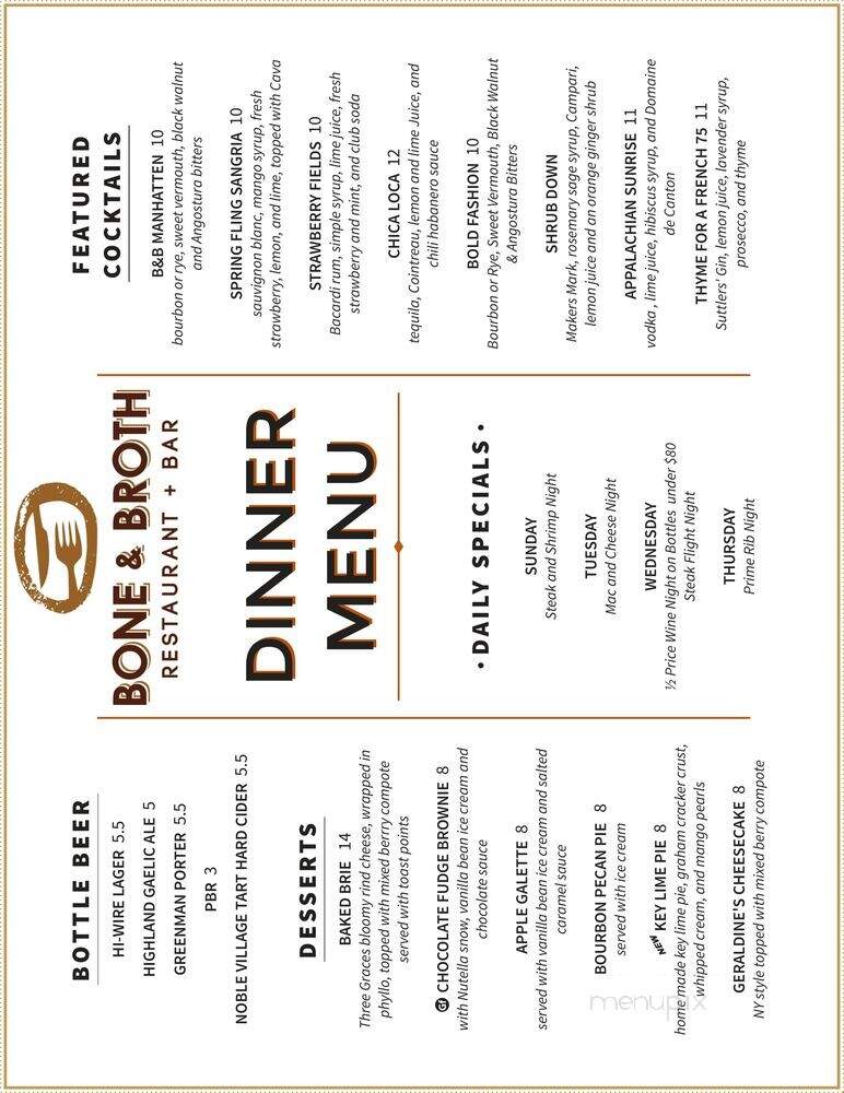 Bone and Broth - Asheville, NC menu_pic