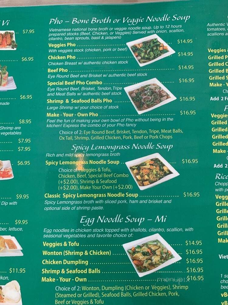 Saigon Cafe - Millburn, NJ menu_pic
