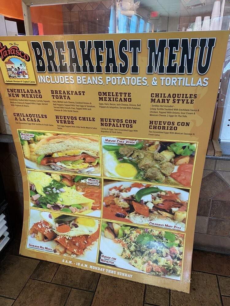 El tarasco - Visalia, CA menu_pic