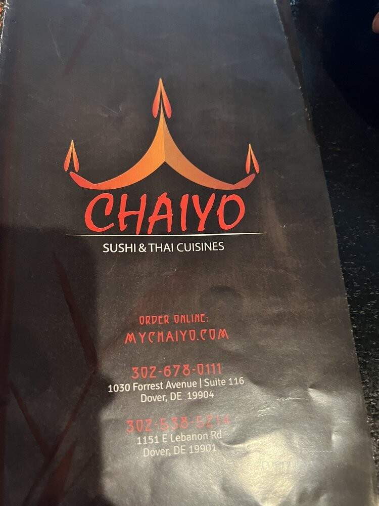 Chaiyo Sushi and Thai Cuisine - Dover, DE