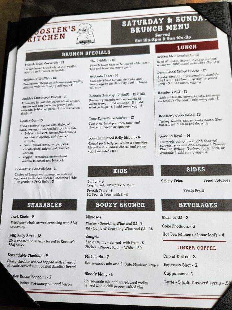 Rooster's Kitchen - Indianapolis, IN menu_pic