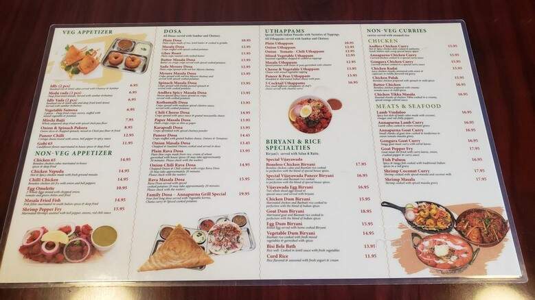 Annapurna Grill - Pasadena, CA menu_pic
