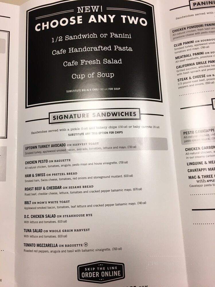 Corner Bakery Cafe - Long Beach, CA menu_pic