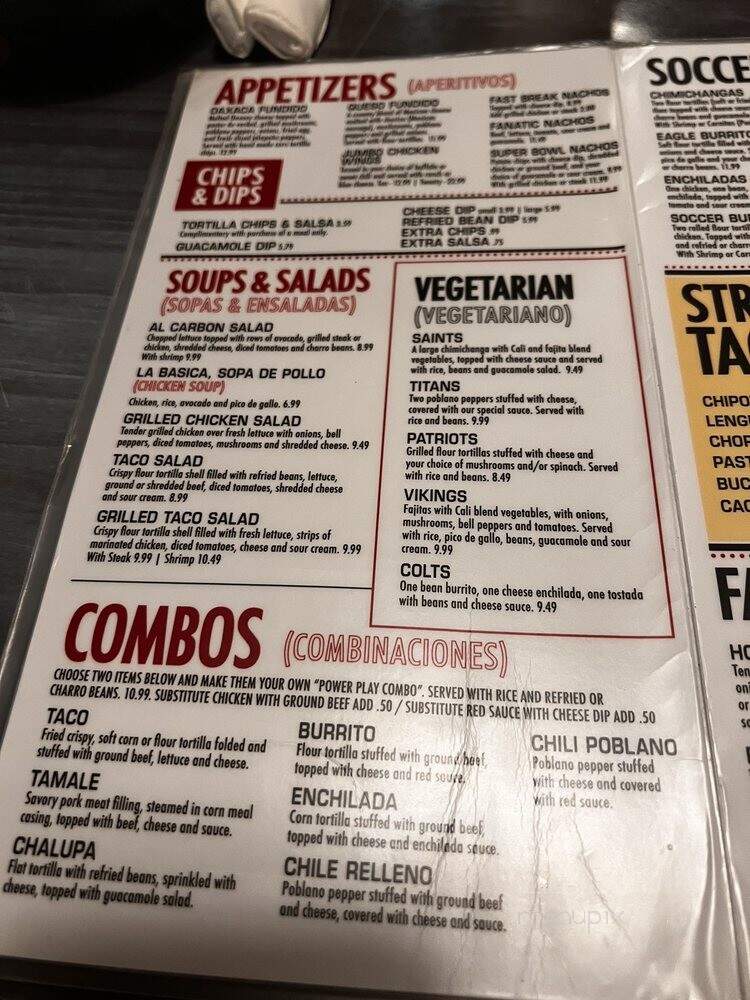 Soccer Taco - Knoxville, TN menu_pic