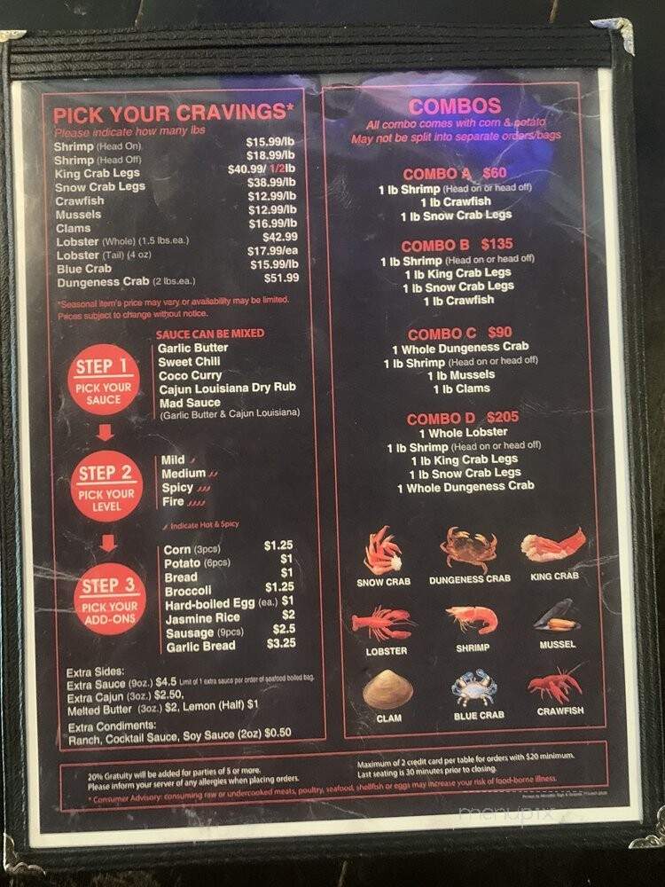 Mad Boiler - Chicago, IL menu_pic