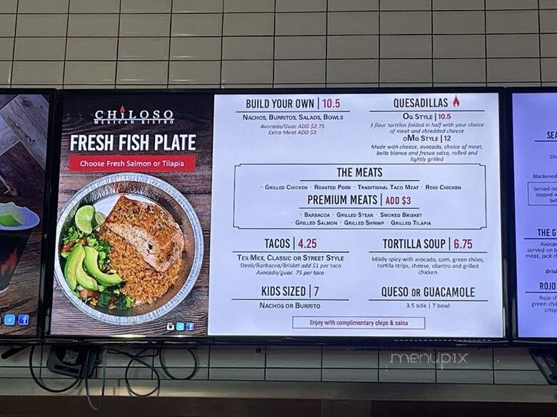 Chiloso Mexican Bistro - Southlake, TX menu_pic