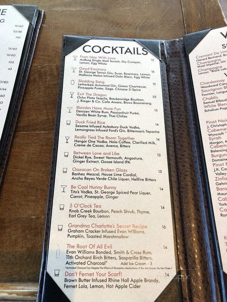 Up & Up - Chicago, IL menu_pic