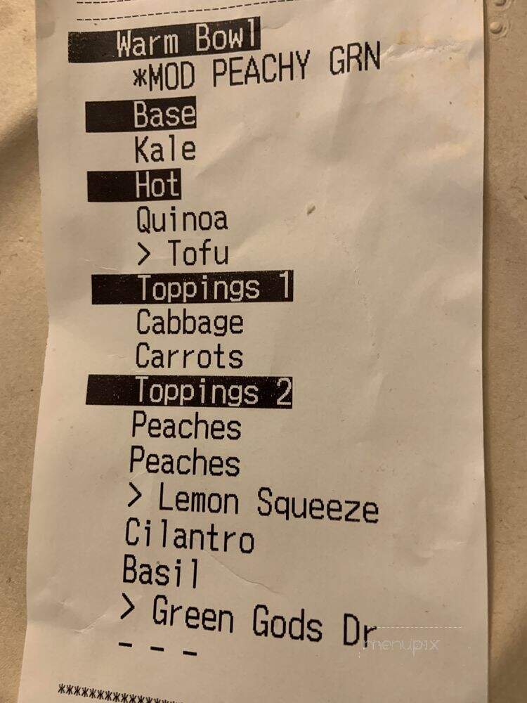 sweetgreen - New York, NY menu_pic