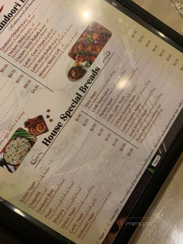 Minerva Indian Restaurant - Tampa, FL menu_pic