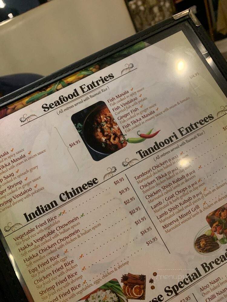 Minerva Indian Restaurant - Tampa, FL menu_pic