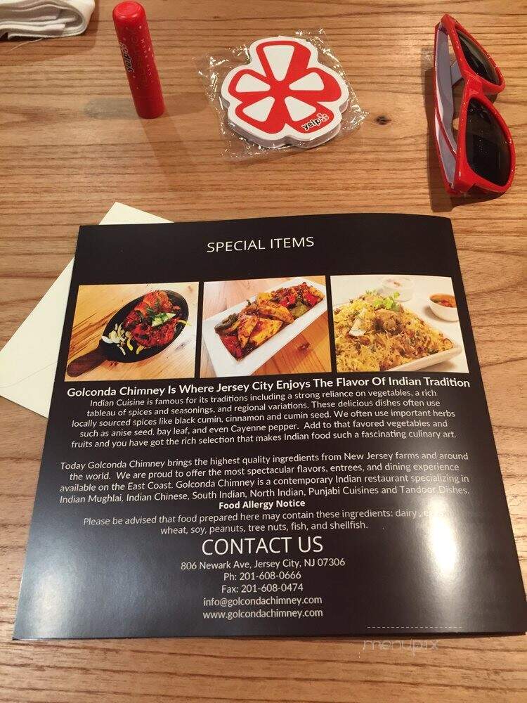 Golconda Chimney - Jersey City, NJ menu_pic
