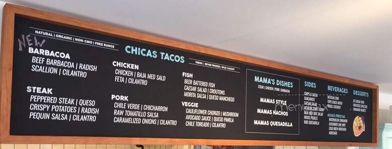 Chicas Tacos - Los Angeles, CA menu_pic