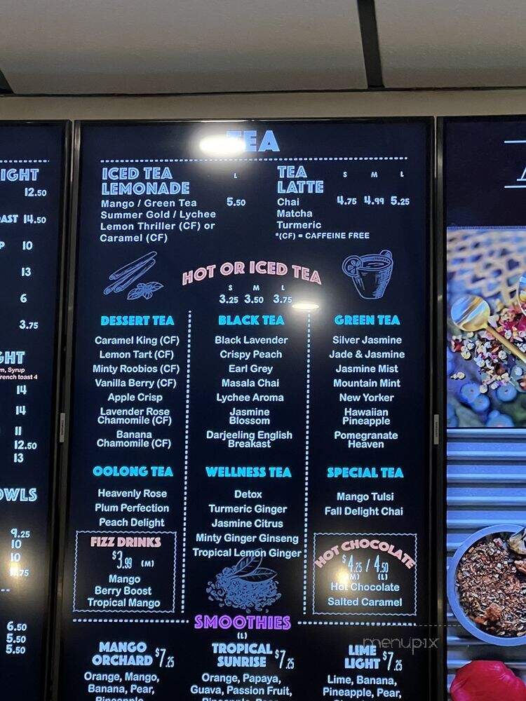 Ateaz Organic Coffee & Tea - Kew Gardens, NY menu_pic