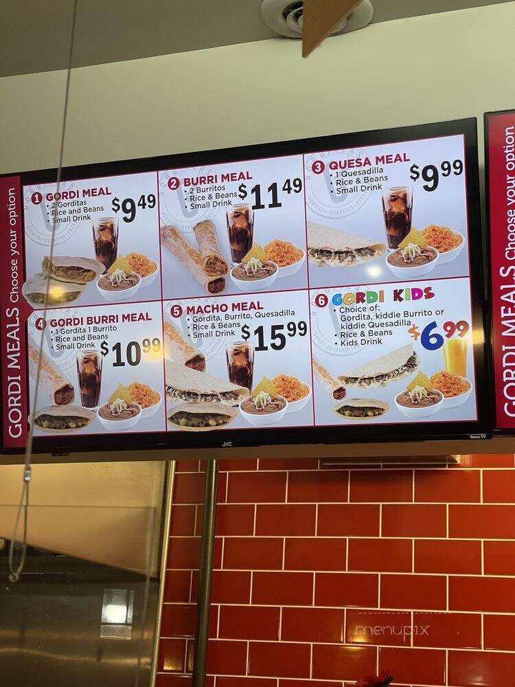 Gordillas - Chicago, IL menu_pic