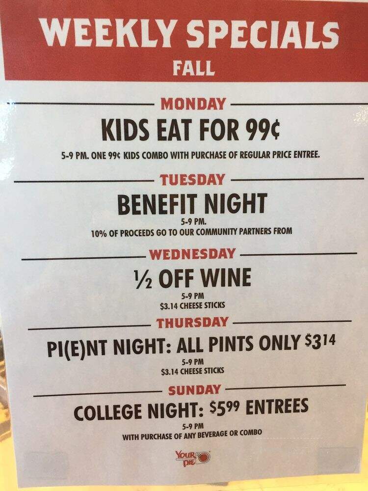 Your Pie - Clemson, SC menu_pic