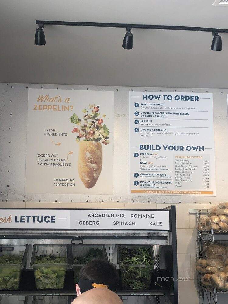 Bread Zeppelin Salads Elevated - Southlake, TX menu_pic
