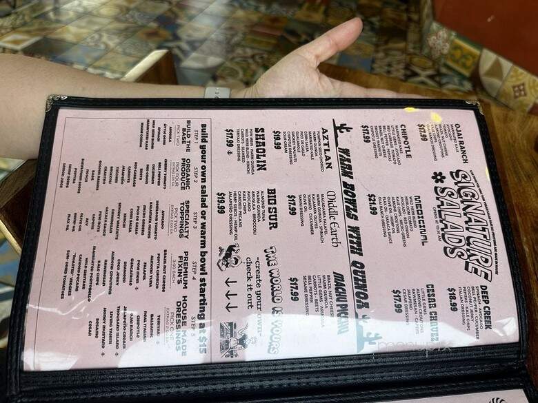 Wild Living Foods - Los Angeles, CA menu_pic
