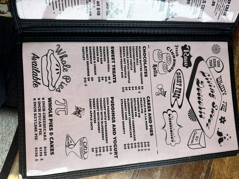Wild Living Foods - Los Angeles, CA menu_pic