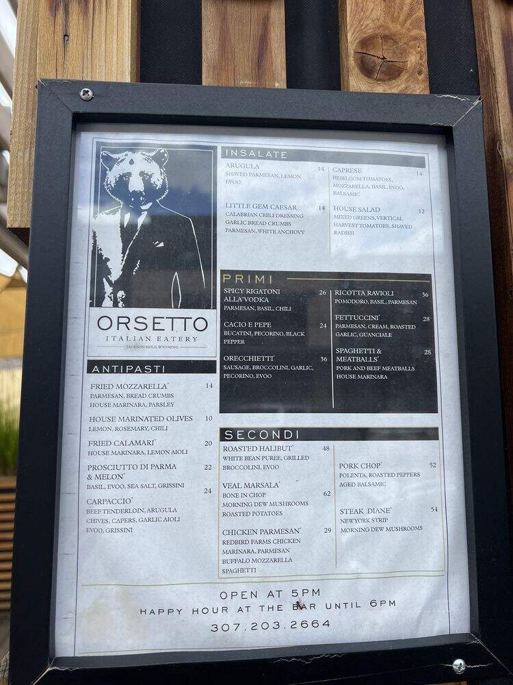 Orsetto Bar and Italian Eatery - Jackson, WY
