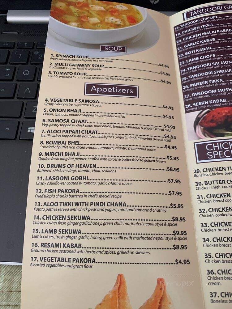 Curry Leaf Indian Cuisine - Harleysville, PA menu_pic