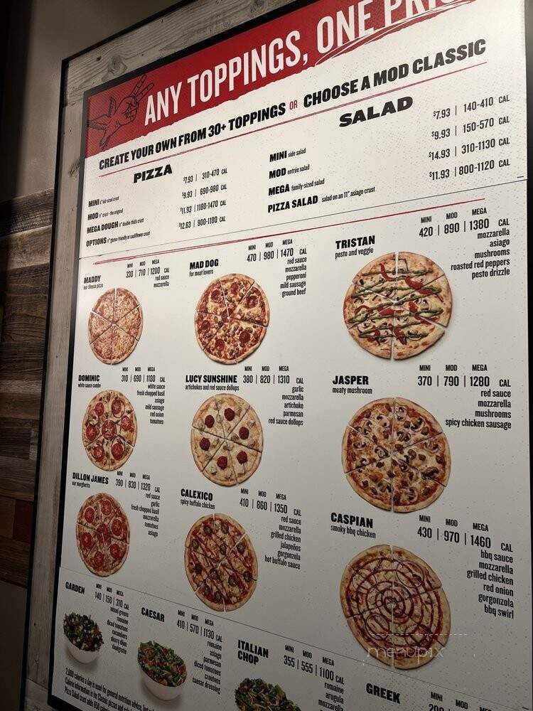 MOD Pizza - Oro Valley, AZ menu_pic