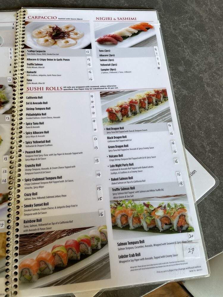 Wokcano - Tustin, CA menu_pic