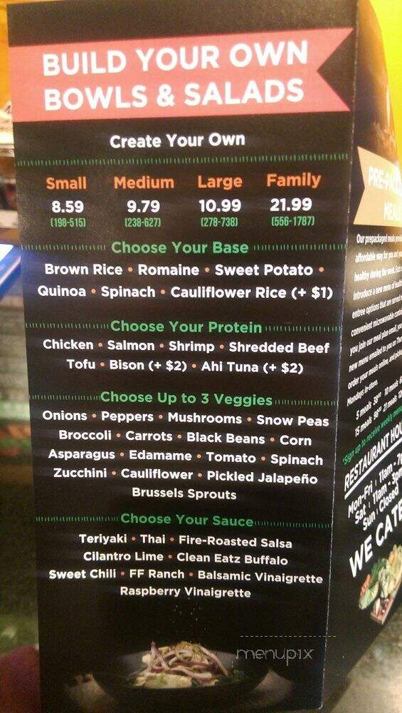Clean Eatz Charlotte - Charlotte, NC menu_pic