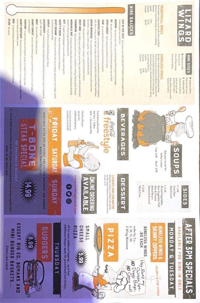 Winking Lizard Tavern - Westerville, OH menu_pic