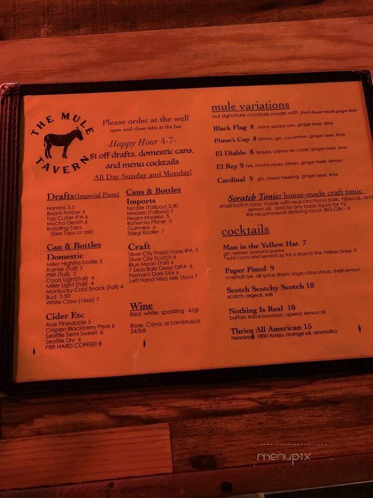 The Mule Tavern - Tacoma, WA