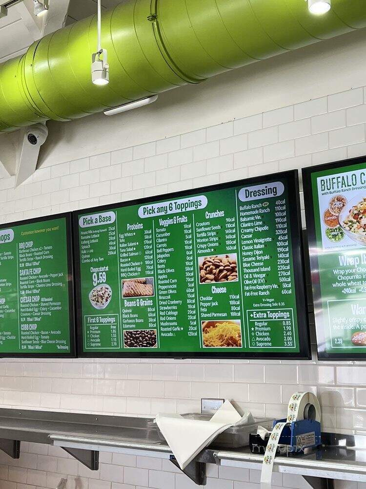 Chop Stop - Glendale, CA menu_pic
