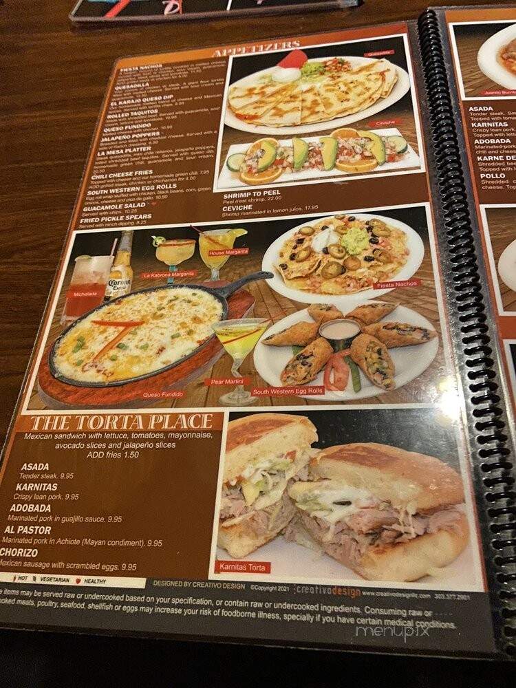 El Karajo - Centennial, CO menu_pic