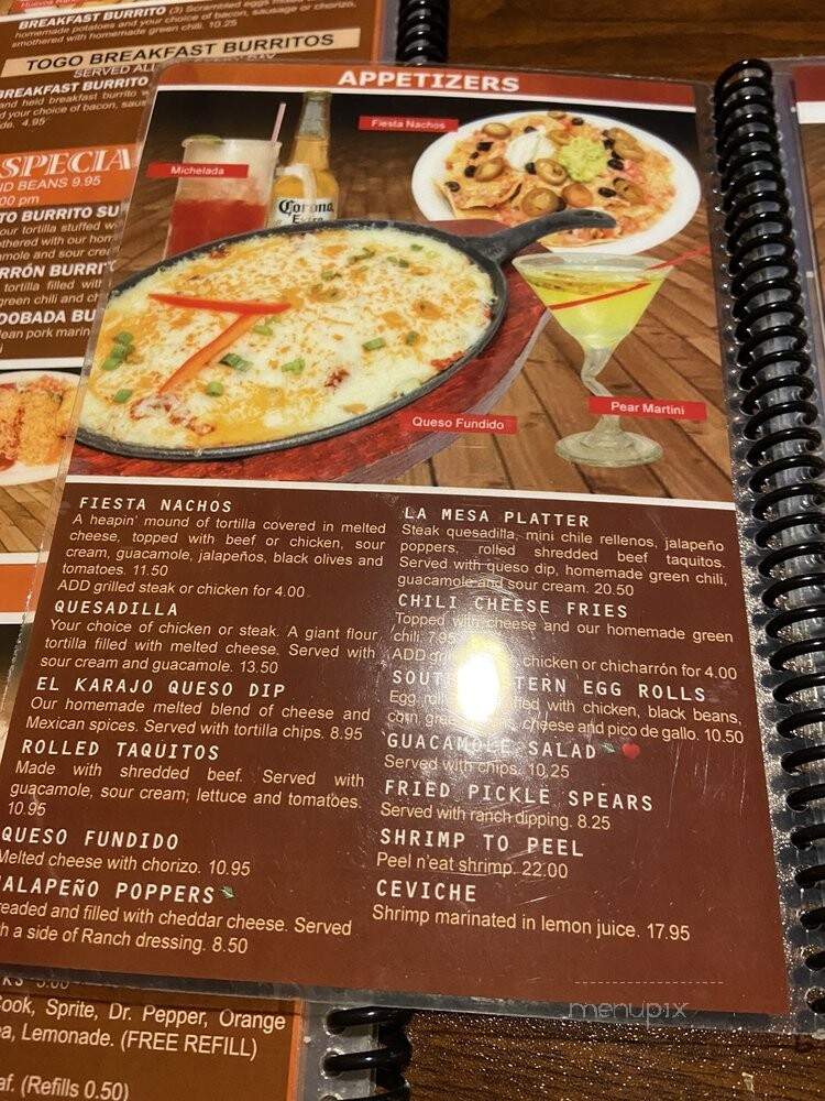 El Karajo - Centennial, CO menu_pic
