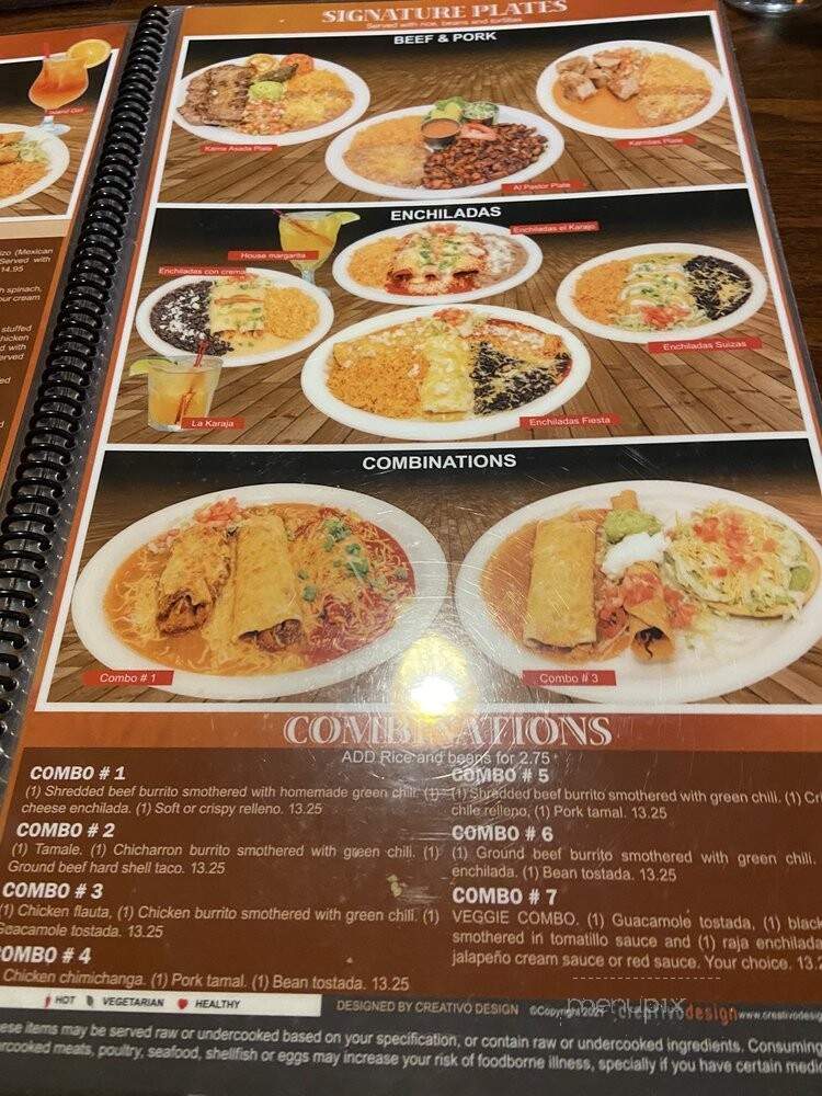 El Karajo - Centennial, CO menu_pic