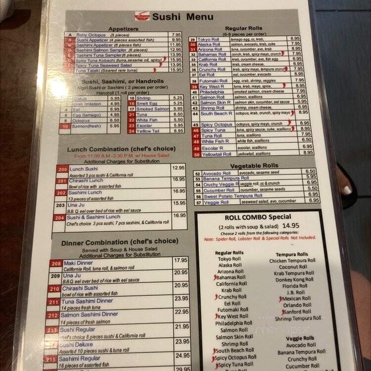 Saigon Fusion - Mount Dora, FL menu_pic