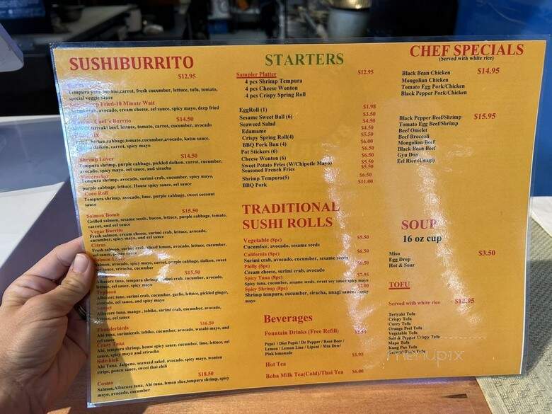 Sushi Burrito #5 - Cedar City, UT menu_pic