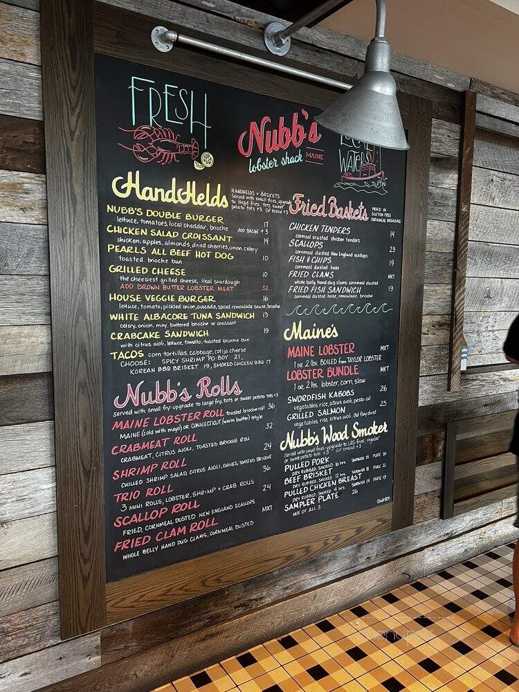 Nubbs Lobster Shack - Cape Neddick, ME menu_pic