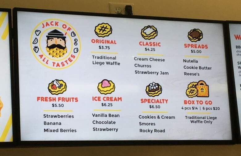 Wafflejack - Los Angeles, CA menu_pic