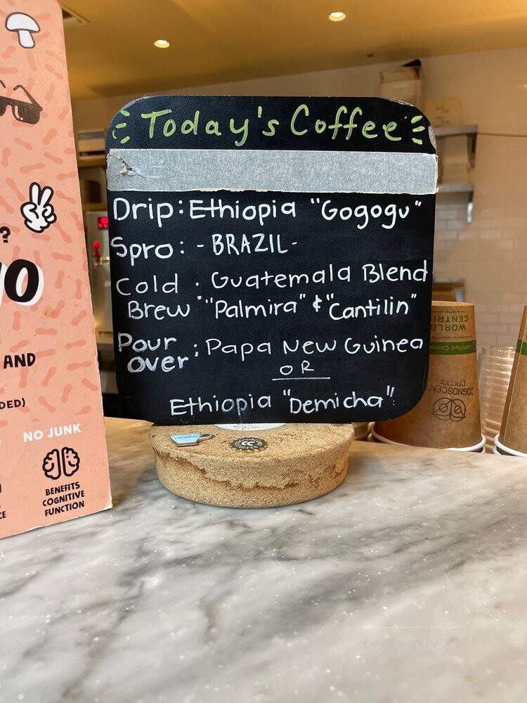 Cognoscenti Coffee - Los Angeles, CA menu_pic