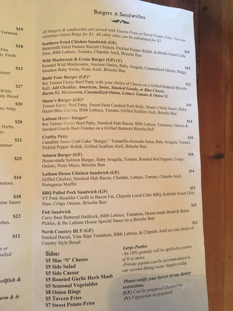 Latham House Tavern - Lyme, NH