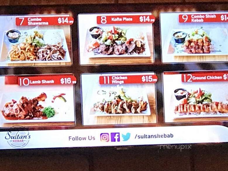 Sultan's Kebab - Danville, CA menu_pic