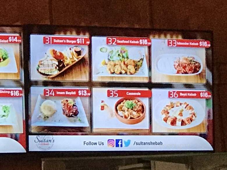 Sultan's Kebab - Danville, CA menu_pic