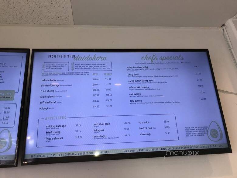 Pokemole - Los Angeles, CA menu_pic