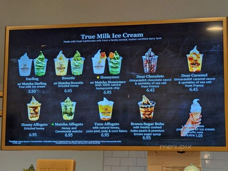 Honeymee - Los Angeles, CA menu_pic