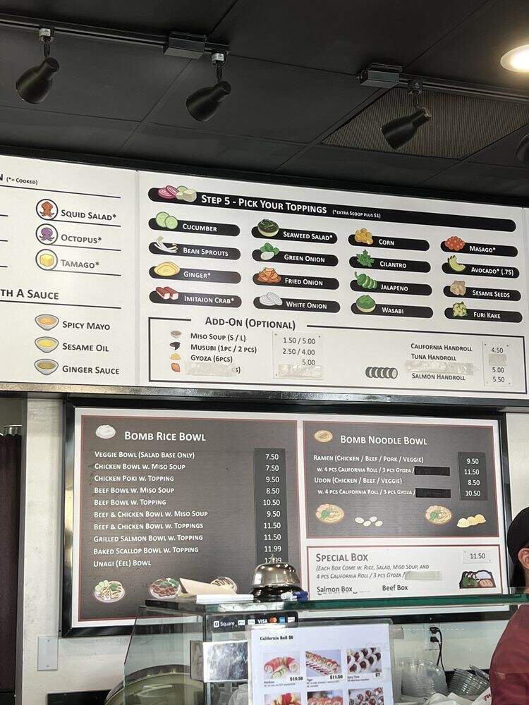Poki Bomb - El Monte, CA menu_pic