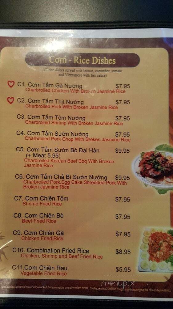 I Love Pho - Dallas, TX menu_pic