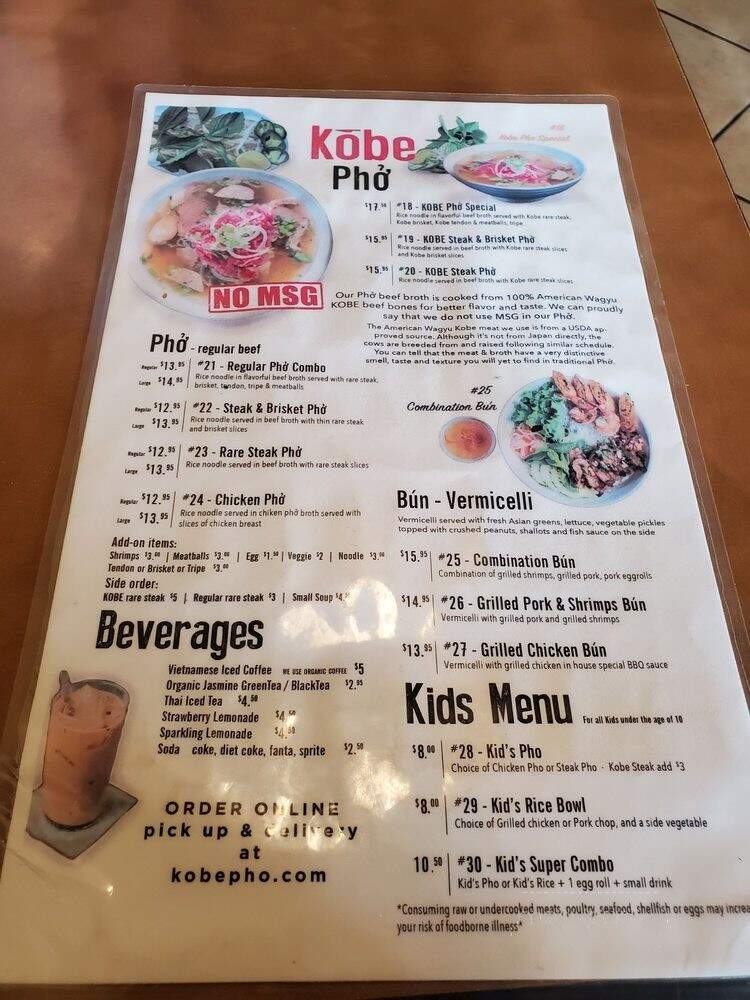 Kobe Pho & Grill - Dublin, CA