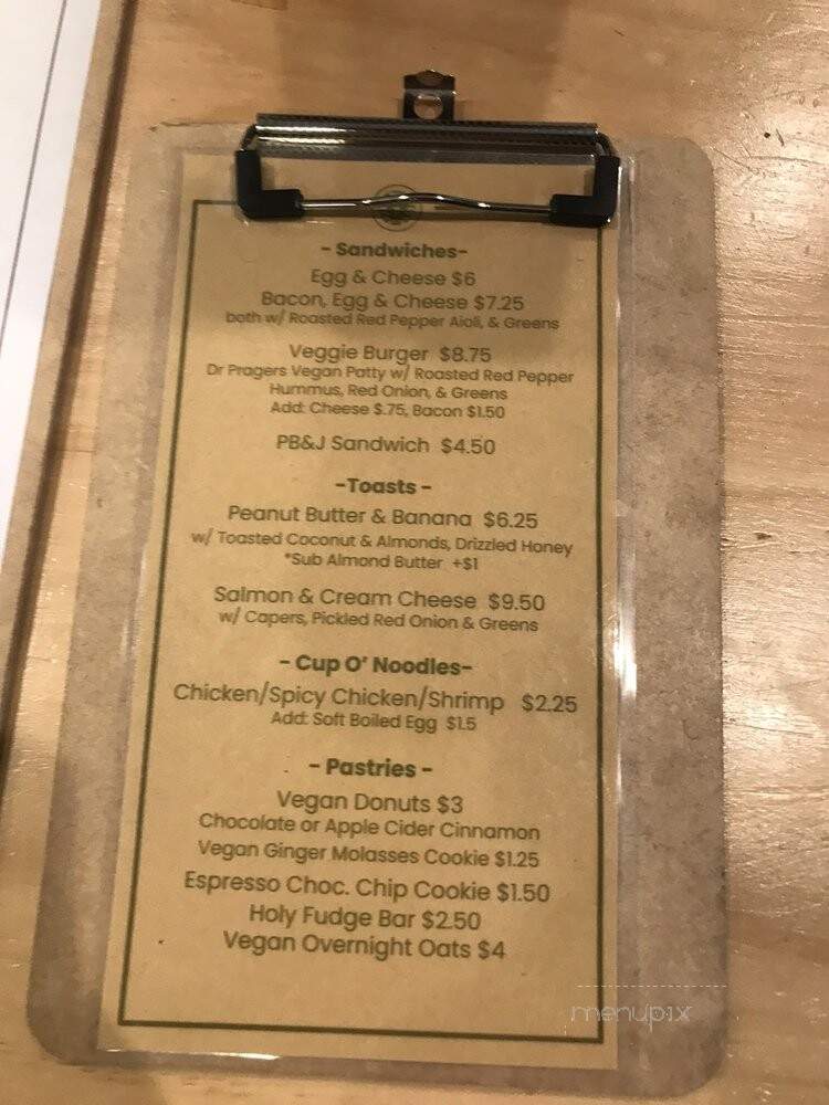 Vent Coffee Roasters - Baltimore, MD menu_pic