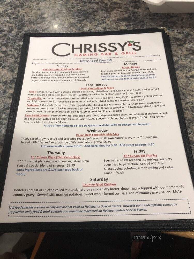 Chrissy's Gaming Bar & Grill - Carol Stream, IL