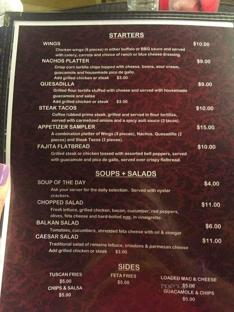 Cafe #10 Bar & Grill - Chicago, IL menu_pic